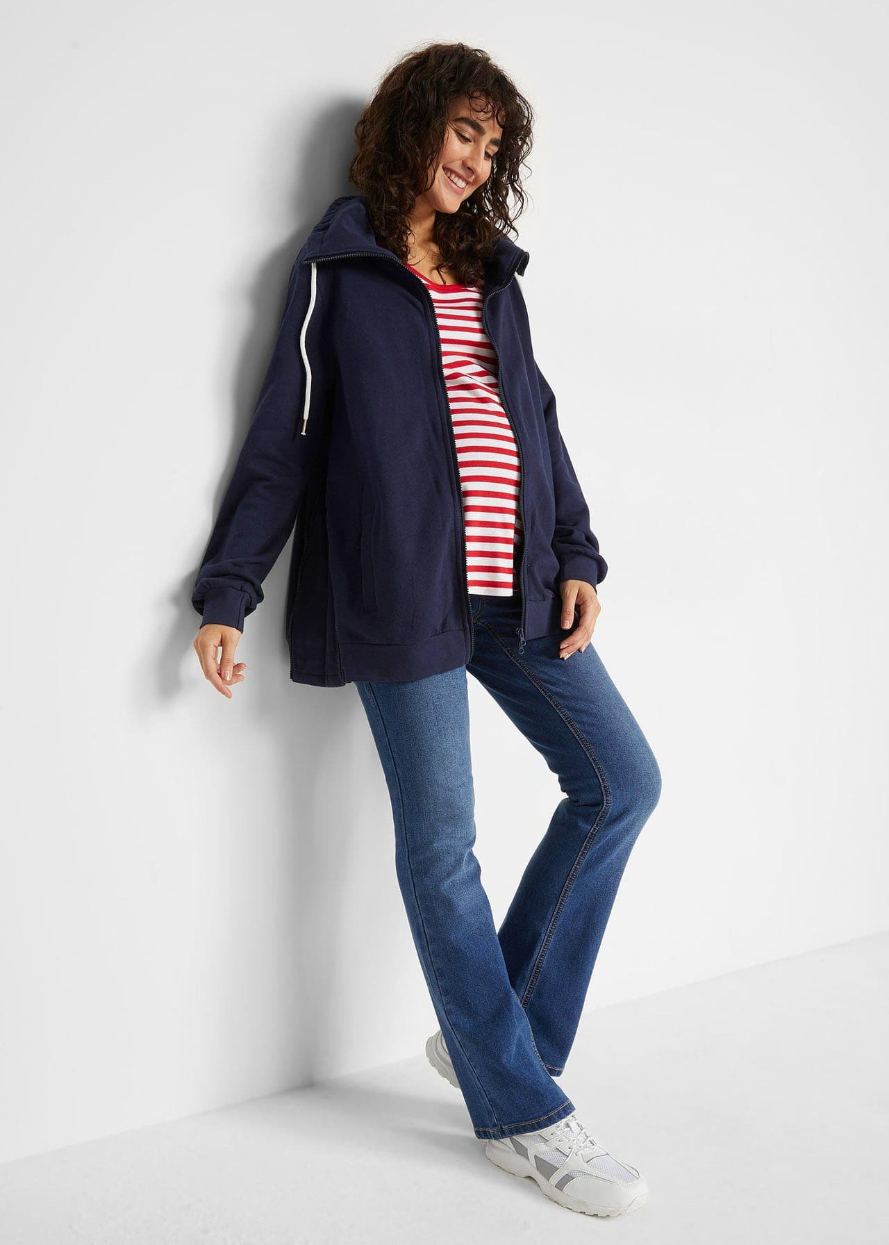 Mamma-/amningsjacka i sweatshirtkvalitet