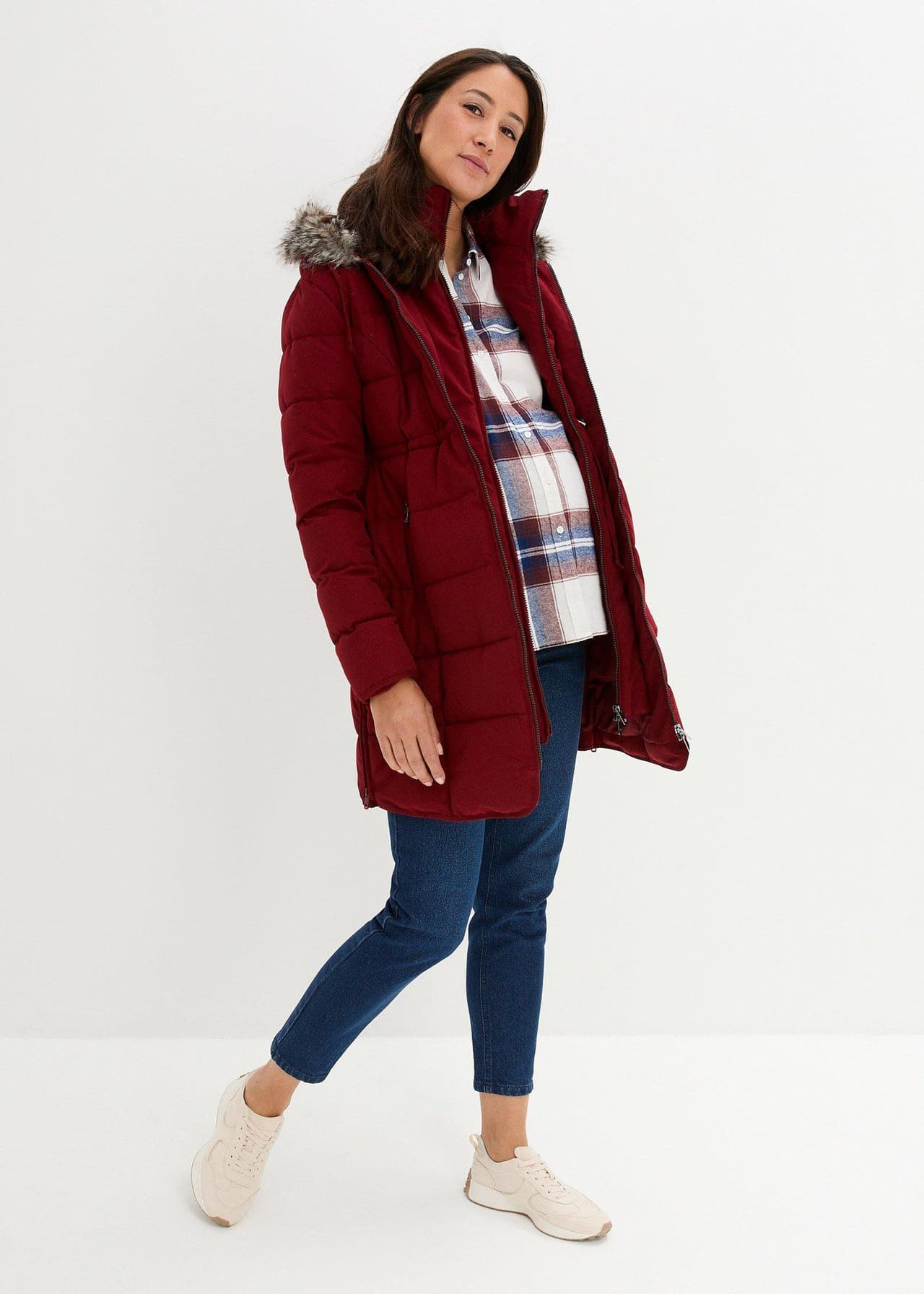 Mammatäckjacka med babyficka