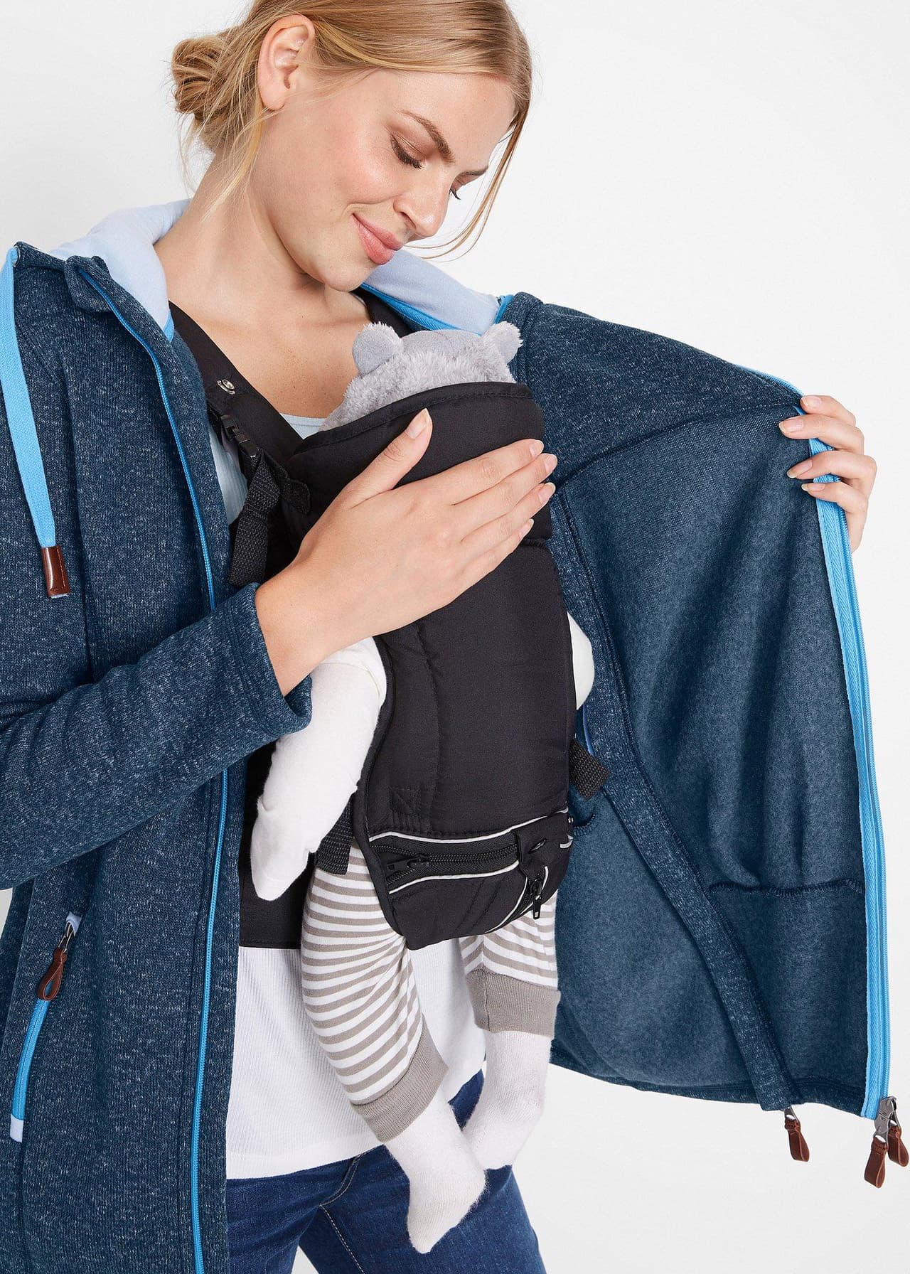 Mammafleecejacka med babyficka från bonprix - bild 2