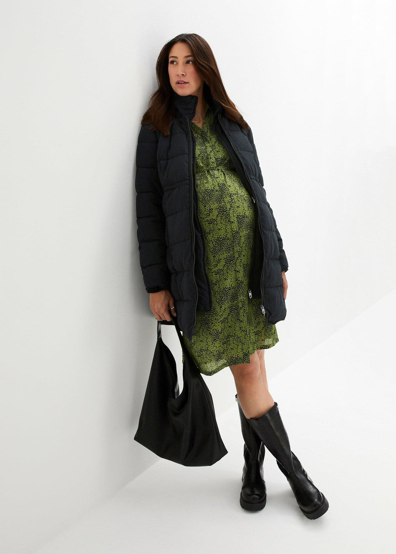 Mammatäckjacka med babyficka