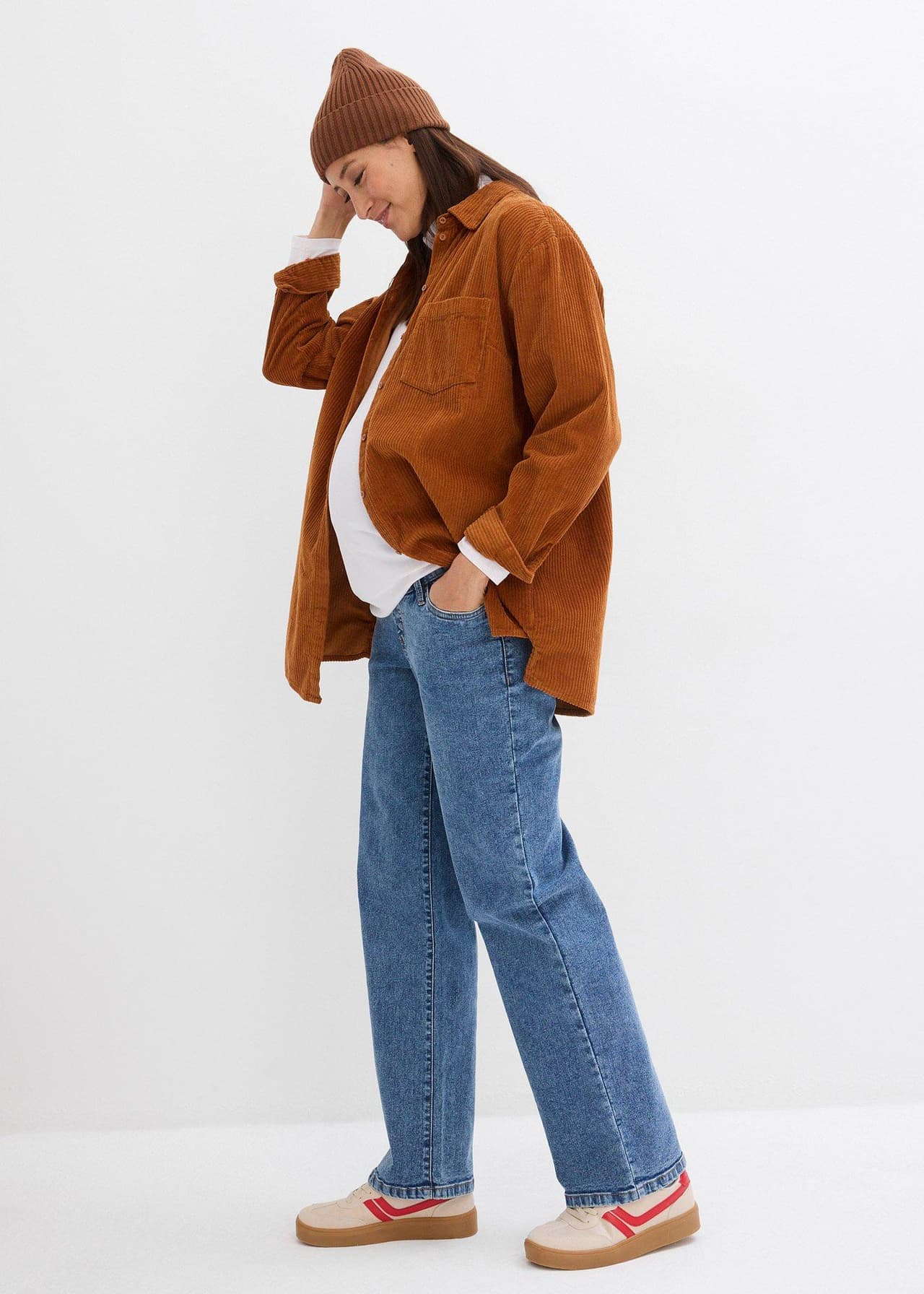 Mammajeans i bomull, Loose Fit