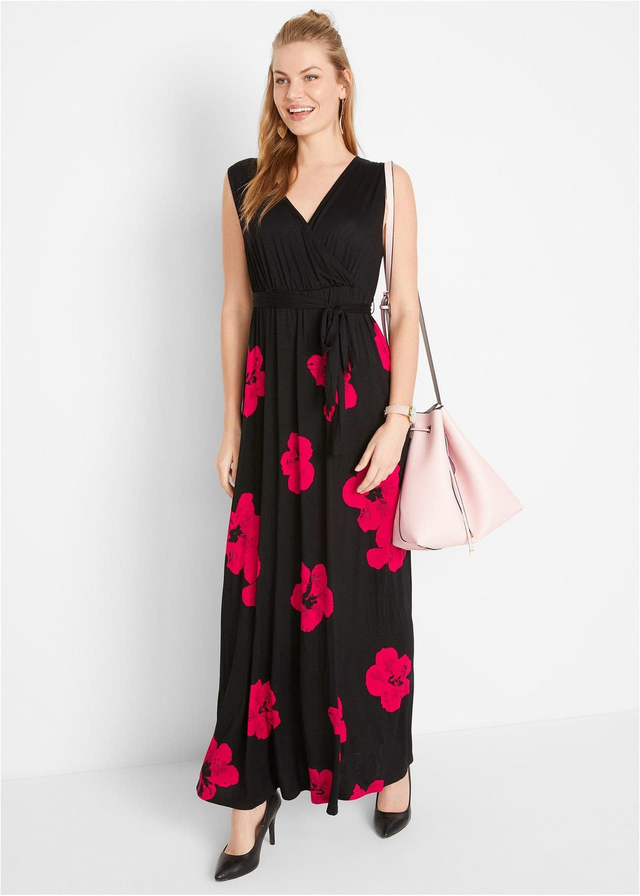 Mamma-/amningsklänning i jersey med hållbar viskos