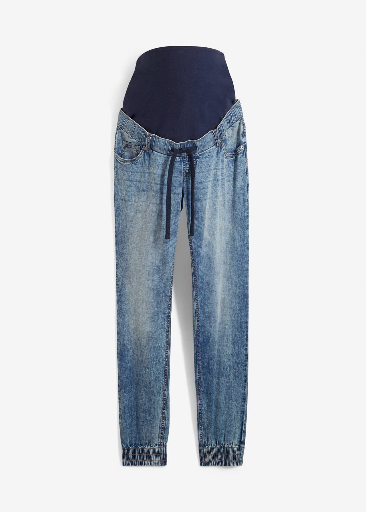 Mammajoggers i denim av ekologisk bomull från bonprix - bild 3