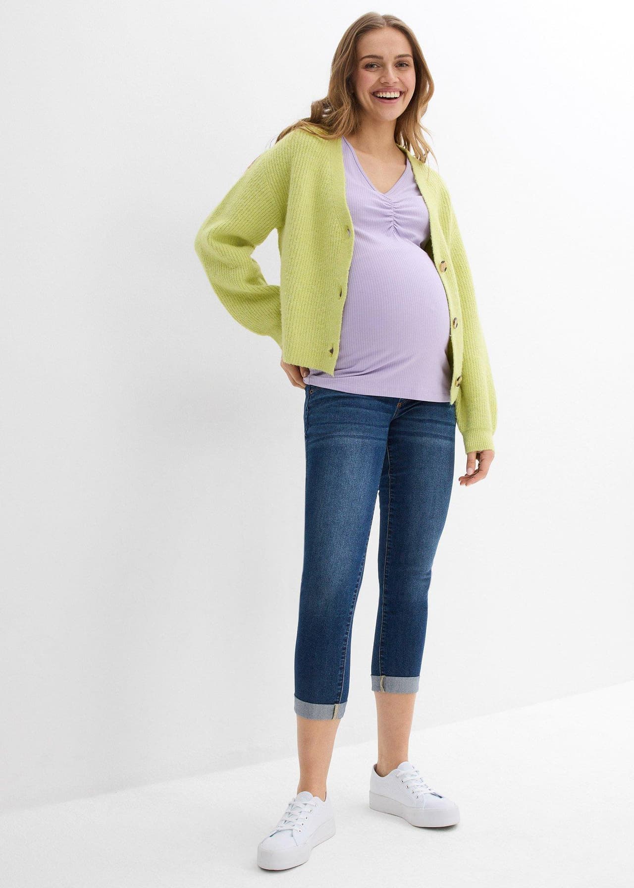 Mammastuprörsjeans, 7/8-längd