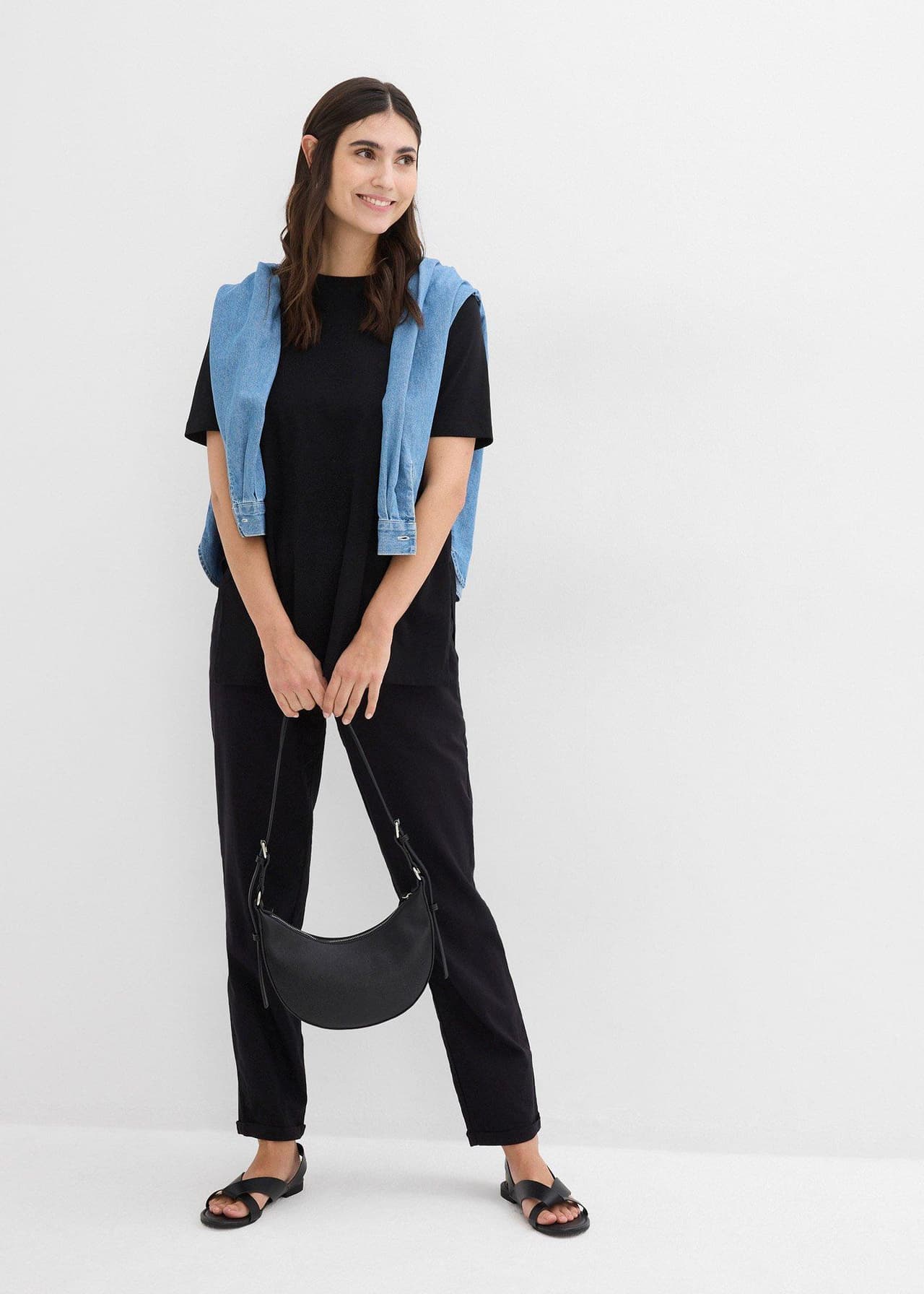 Mamma-/amningstopp med sidslitsar i ekologisk bomull