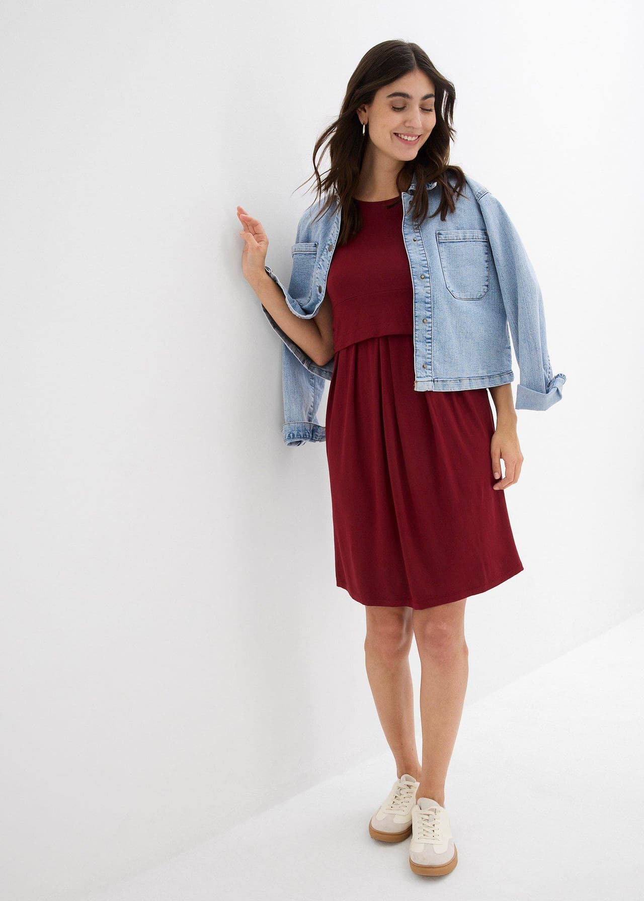 Mamma-/amningsklänning i viskos