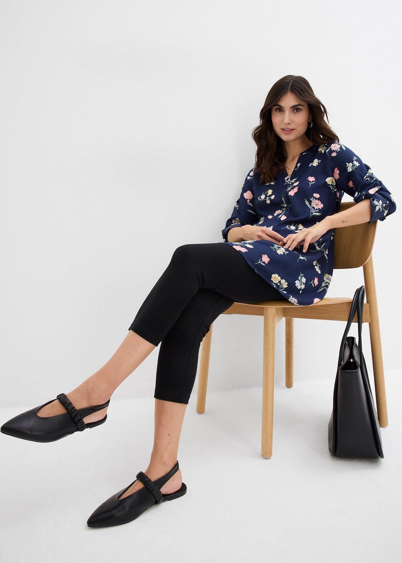 Mamma-/amningsblusklänning i viskos