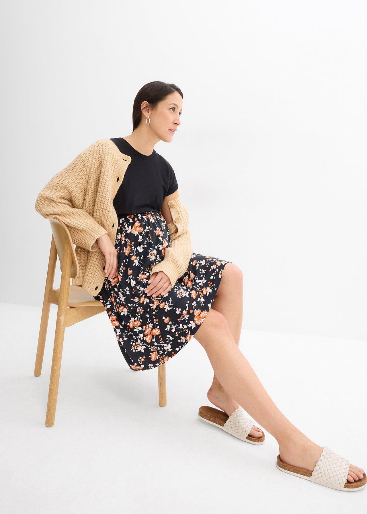 Mamma-/amningsklänning med fickor