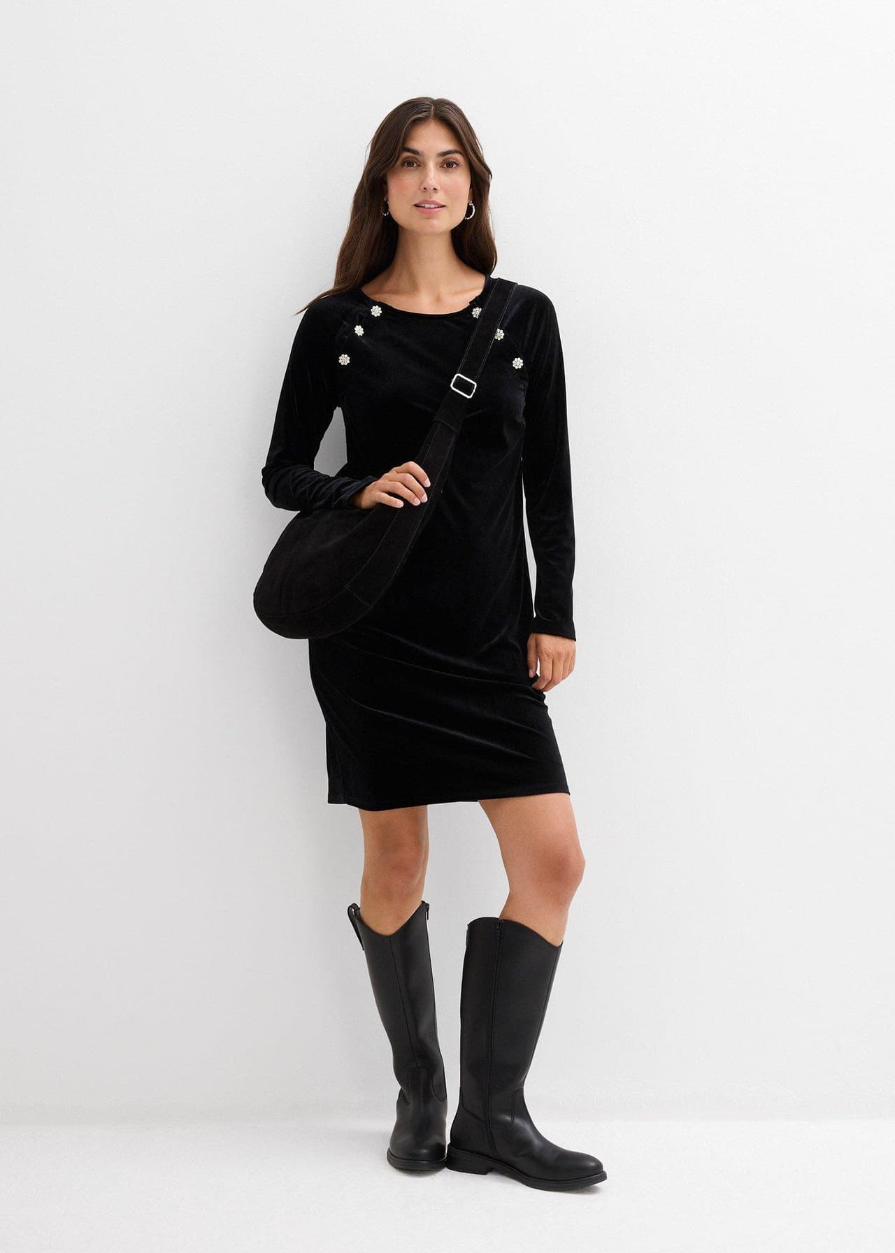 Mammaklänning i festfin stil med amningsöppning