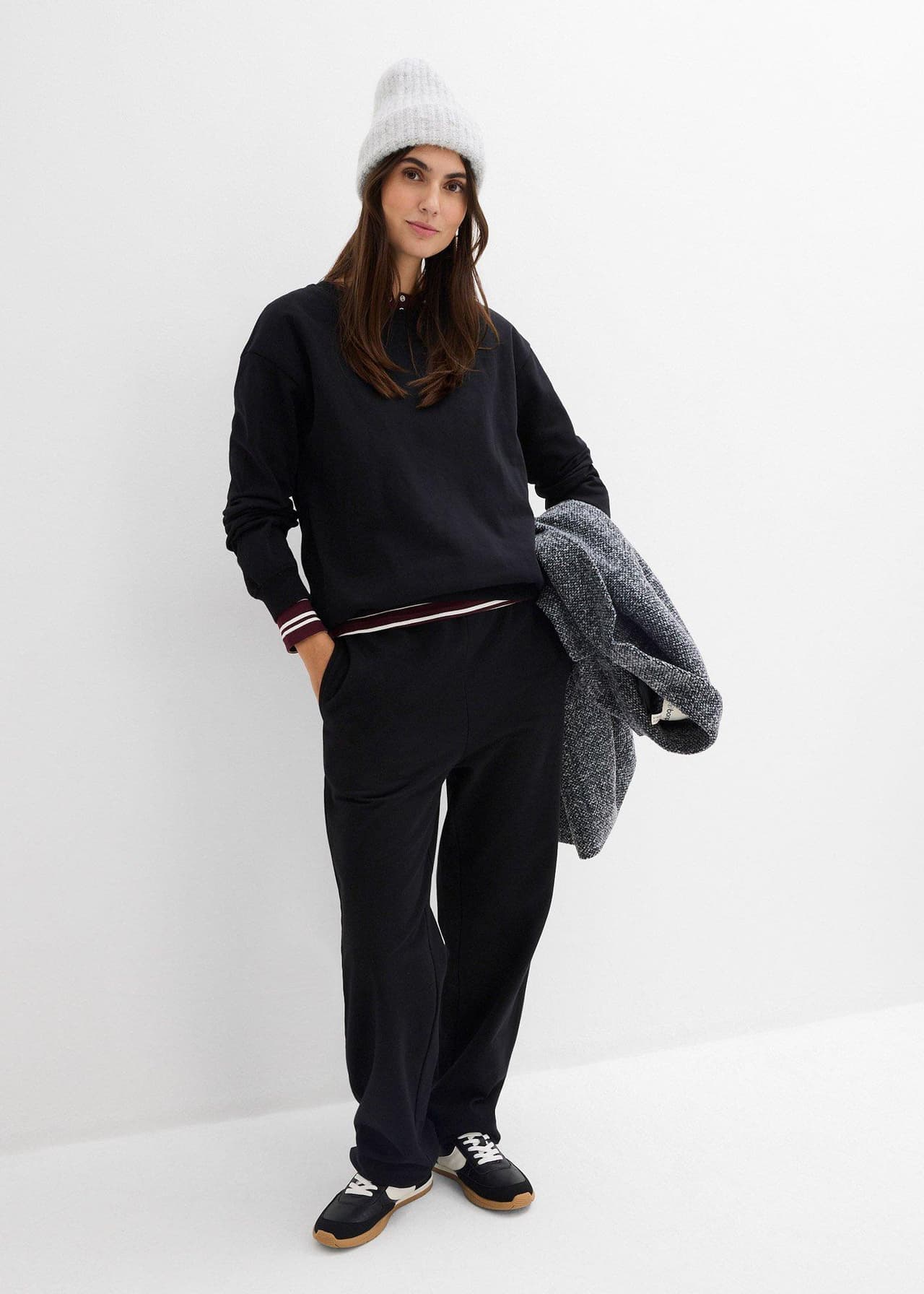 Mamma-/amningssweatshirt i ekologisk bomull