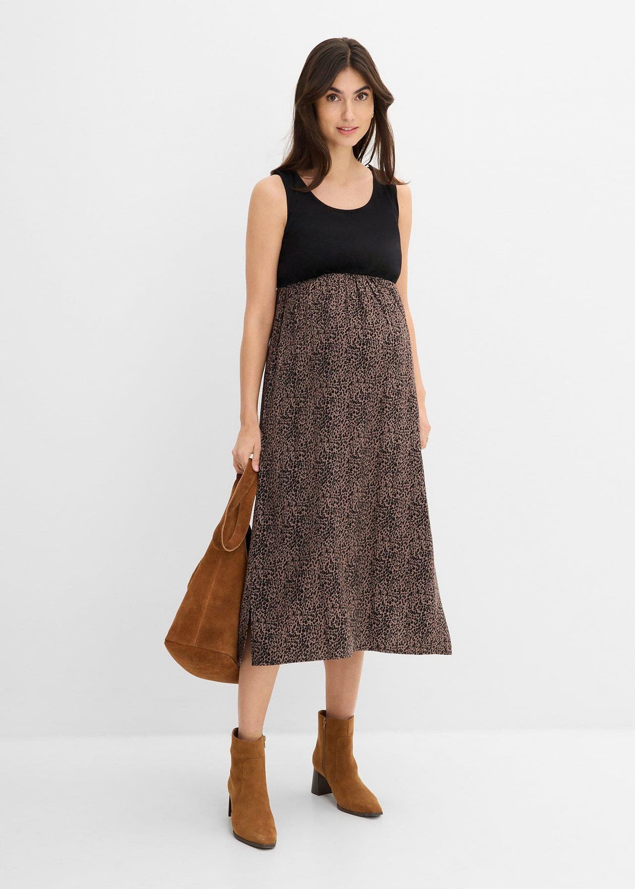 Mammaklänning och tröja med amningsöppning (2 delar)