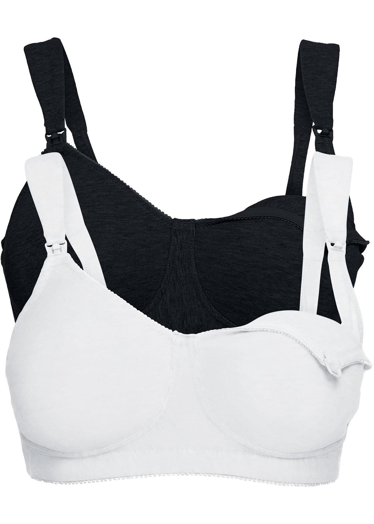 Amningsbehå utan bygel med ekologisk bomull (2-pack) från bonprix - bild 2